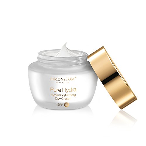 Simon&Tom Day Cream - Crema Facial Hidratante de Día - Con Protección SPF15 - Ácido Hialurónico - Células Madre de Argán - Antiedad - Protege contra Rayos UV - Hecho es España - 50ml
