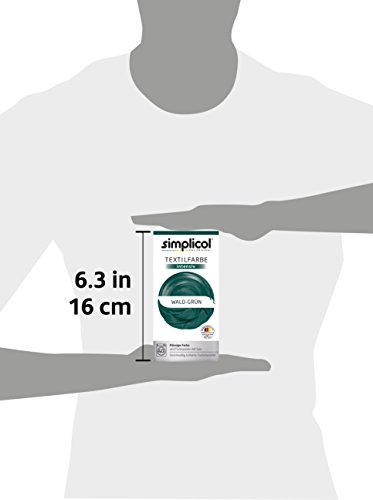 simplicol Kit de Tinte Textile Dye Intensive Verde: Colorante para Teñir Ropa, Tejidos y Telas Lavadora, Contiene Fijador para Colorante Líquido, Anti Alérgeno, No Destiñe, Seguro para su Lavadora