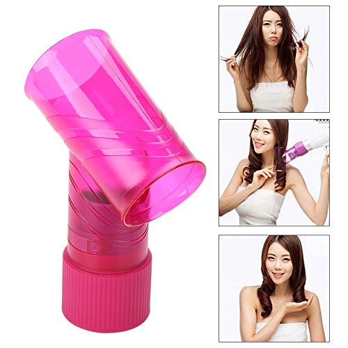 Sin deformador de rodillo de pelo Secador de pelo, difusor de rizos para el cabello, herramientas de costura en el salón de casa para usar en el salón para la mayoría(Rosado)