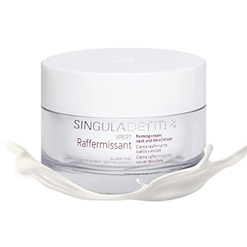 Singuladerm Crema reafirmante e hidratante - Crema antiarrugas mujer - Crema cuello y escote - Día/Noche - 50 ml