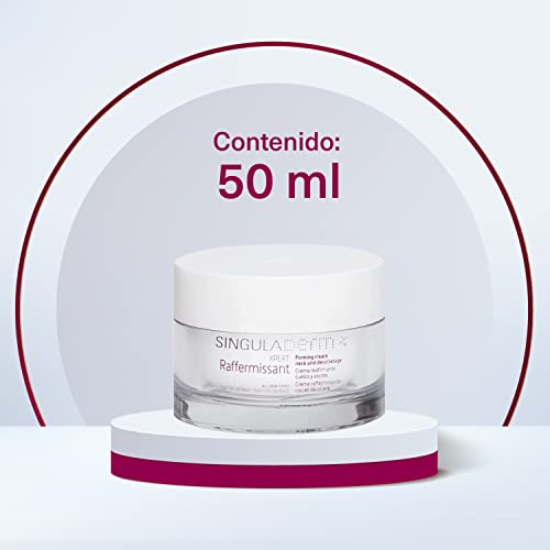 Singuladerm Crema reafirmante e hidratante - Crema antiarrugas mujer - Crema cuello y escote - Día/Noche - 50 ml