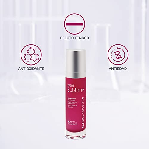 Singuladerm - XPERT Sublime Sérum antiedad 50 ml - Sérum facial - Sérum antiarrugas - Tratamiento antiedad - Efecto tensor - Efecto buena cara