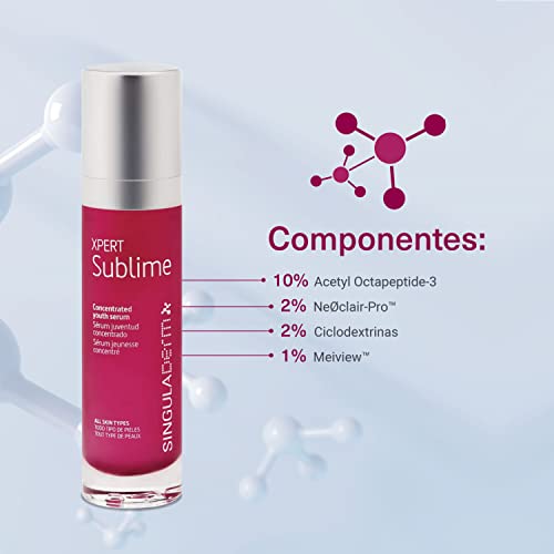 Singuladerm - XPERT Sublime Sérum antiedad 50 ml - Sérum facial - Sérum antiarrugas - Tratamiento antiedad - Efecto tensor - Efecto buena cara