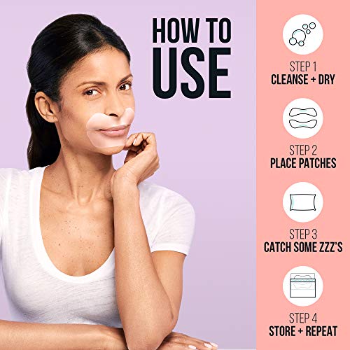 SiO Beauty Super LipLift | Parches antiarrugas para sonrisas y labios 2 semanas de suministro | Parches de silicona para alisar durante la noche para arrugas de labios y sonrisas y líneas finas