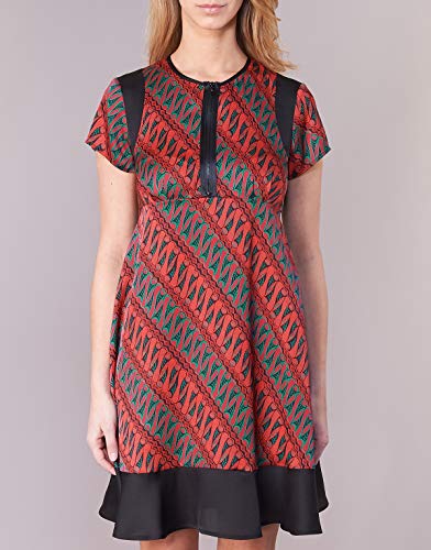 SISLEY ZEBRIOLO Vestidos Femmes Rojo/Negro - DE 34 (IT 40) - Vestidos Cortos
