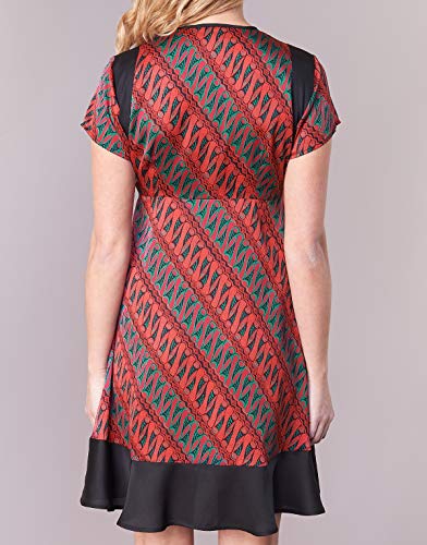 SISLEY ZEBRIOLO Vestidos Femmes Rojo/Negro - DE 34 (IT 40) - Vestidos Cortos