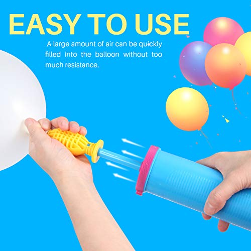Siumir Bomba para Globos Bidireccional Hinchador de Globos Inflador de Globos Manual Bomba de Aire para Globos de Látex y Globos de Aluminio