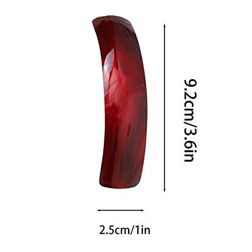 SJKAONJJKAI 4 Piezas Horquilla Rectangular Pinzas para El Cabello Medianas Grandes Pinzas Cabello Retro Pinza De Pelo Acrílico para Cabello Medio-Largo, Cabello Largo Y Diferentes Tipos De Cabello