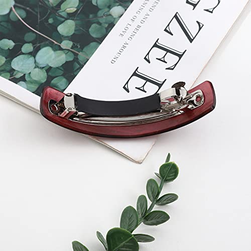 SJKAONJJKAI 4 Piezas Horquilla Rectangular Pinzas para El Cabello Medianas Grandes Pinzas Cabello Retro Pinza De Pelo Acrílico para Cabello Medio-Largo, Cabello Largo Y Diferentes Tipos De Cabello