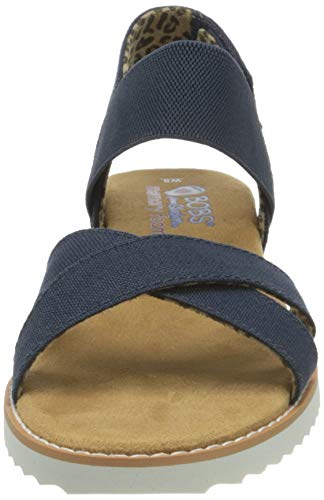 Skechers Desert Kiss Secret Picnic, Sandalia Mujer, Navy, 36.5 EU