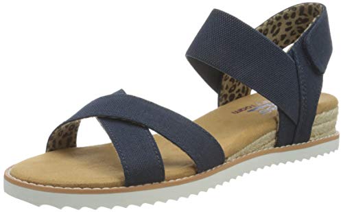Skechers Desert Kiss Secret Picnic, Sandalia Mujer, Navy, 36.5 EU