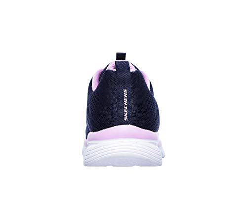 Skechers Graceful-Get Connected, Zapatillas Mujer, Multicolor (Nvpk Black Mesh), 37 EU