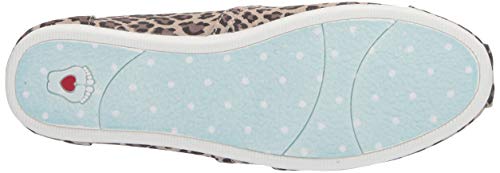 Skechers Women's Bobs Plush-Hot Spotted. Leopard Print Slip on Ballet Flat