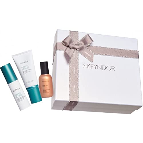 SKEYNDOR Pack Power Retinol SECAS. CREMA Hidratante Intensiva 50ml + Serum repardor 30ml + Skincare MAKEUP CC DROPS D'OR 30ml.