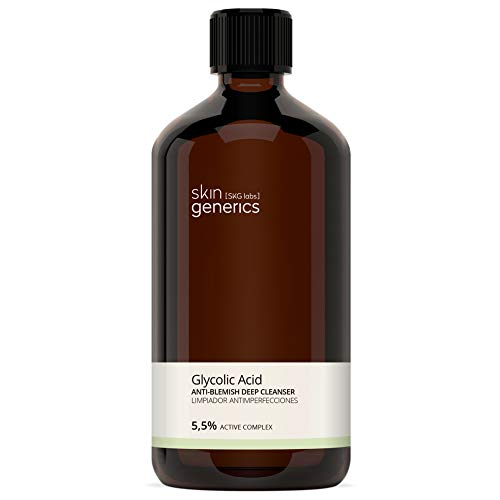 Skin Generics | Limpiador Facial Anti|Imperfecciones con Ácido Glicólico | 250 ml | Limpiador de Poros y Exfoliante Facial | Limpieza facial con Ácido Salicílico | Sin Parabenos | 100% Vegano