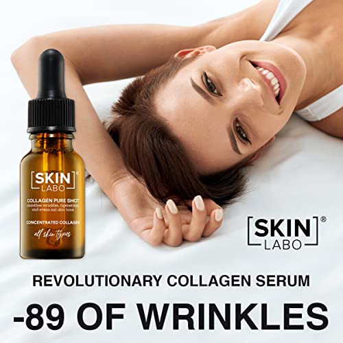 SkinLabo - Shot De Colágeno Concentrado. Sérum facial para contrarrestar y prevenir la formación de arrugas. Para todo tipos de piel. 15 ml.