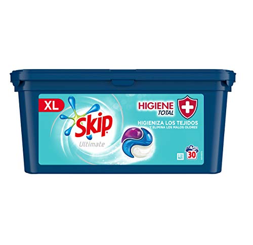 Skip Ultimate Detergente en Cápsulas Higiene Total 30 lavados - Pack de 3