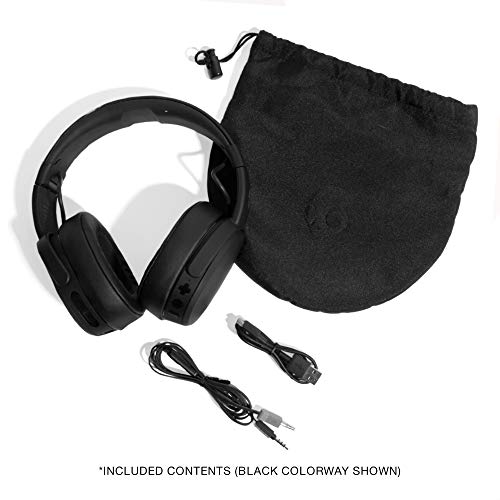 Skullcandy Crusher Over-Ear Bluetooth, Auriculares Inalámbricos con Micrófono, Espuma Viscoelástica con Aislamiento de Ruido, Estéreo Ajustable, Batería con 40h de Duración, Gris/Marrón.