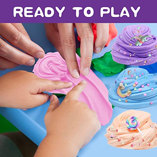 Slime para niñas, ariel-gxr 4 Paquetes Kit de Limo de Mantequilla Suave Lodo de Alivio de Estrés de Juguete de Limo Suave y Ligero para niños, Adolescentes, Adultos