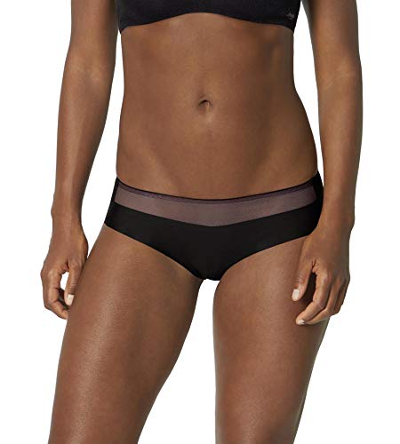 Sloggi Oxygene Infinite Hipster Ropa Interior, Negro, S para Mujer