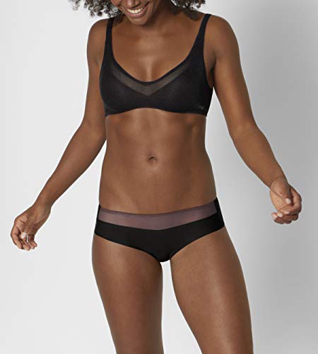 Sloggi Oxygene Infinite Soft Bra Sujetador acolchado para Mujer, Negro, L