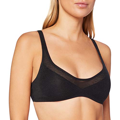 Sloggi Oxygene Infinite Soft Bra Sujetador acolchado para Mujer, Negro, L