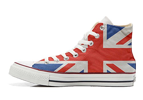 Sneakers Original USA Zapatos Personalizados Unisex (Producto Artesano) con Bandera Inglese - TG46