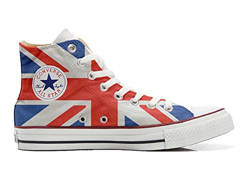 Sneakers Original USA Zapatos Personalizados Unisex (Producto Artesano) con Bandera Inglese - TG46