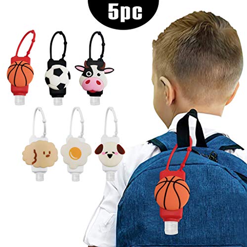 SO-buts 5pcs Botellas De Viaje De Plástico, a Prueba De Fugas, Contenedor De Líquidos, Niños Desinfectantes De Manos Dispensador Gel Portatil Manos Dispensador (Color-14)