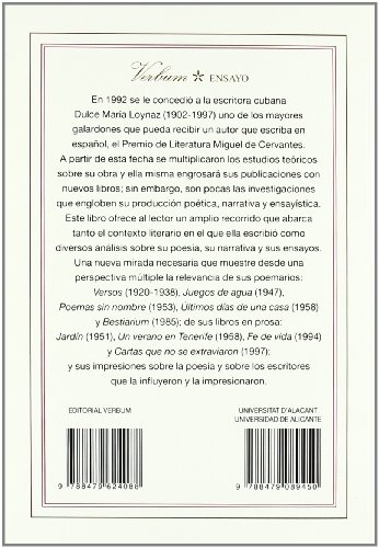 Sobre Dulce María Loynaz: Ensayos acerca de su poesía, sus prosas y sus opiniones literarias (Monografías)