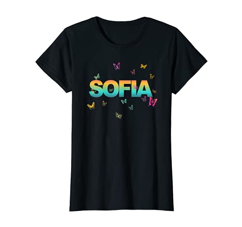 Sofia - Hermoso nombre con mariposas Camiseta