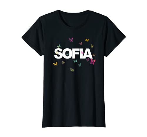 Sofia - Hermoso nombre con mariposas Camiseta