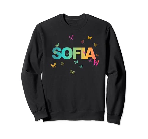 Sofia - Hermoso nombre con mariposas Sudadera