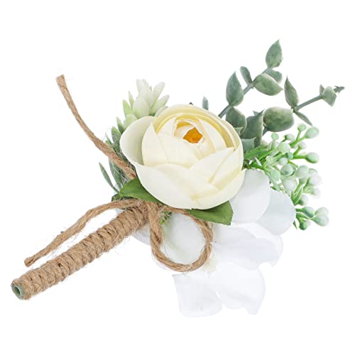 SOIMISS Rose Boutonnieres para Hombres Body Babys Boutonniere Boutonniere para Los Mejores Hombres Groom Groomsmen Boda Boda Party Party Traje Decoración