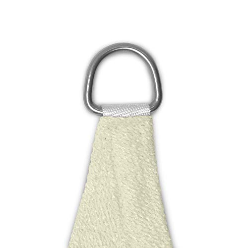 Sol Royal Toldo de terraza SolVision HS9 Vela de Sombra Toldo Parasol 300x300x300 cm HDPE Transpirable Crema protección UV
