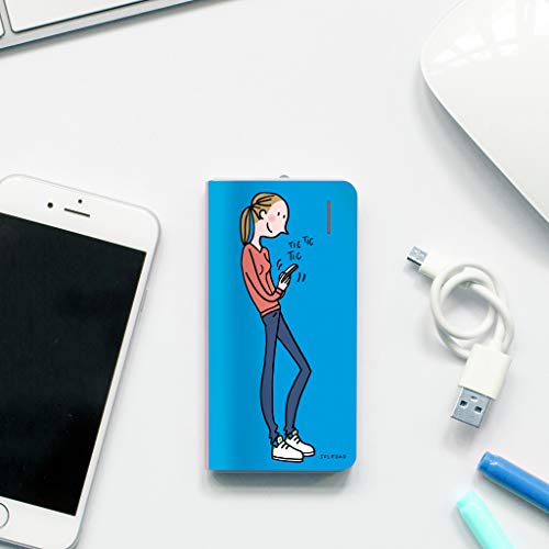Soledad Powerbank de 4.000 mAh de Color Azul; Capacidad de 2 a 3 Cargas