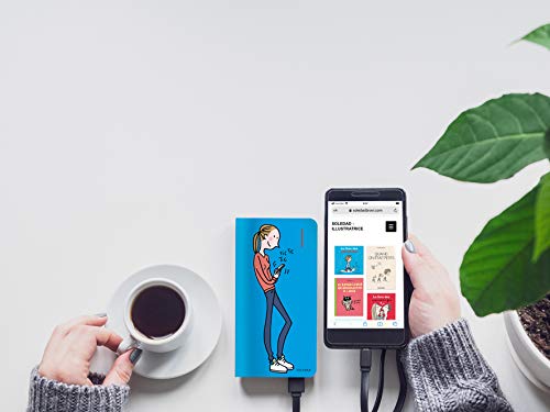 Soledad Powerbank de 4.000 mAh de Color Azul; Capacidad de 2 a 3 Cargas