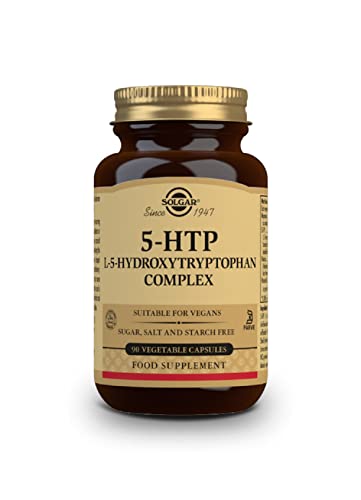 Solgar 5 - HTP ( L 5- hidroxitriptófano ) Complejo - 90 cápsulas vegetales - UE - compatible
