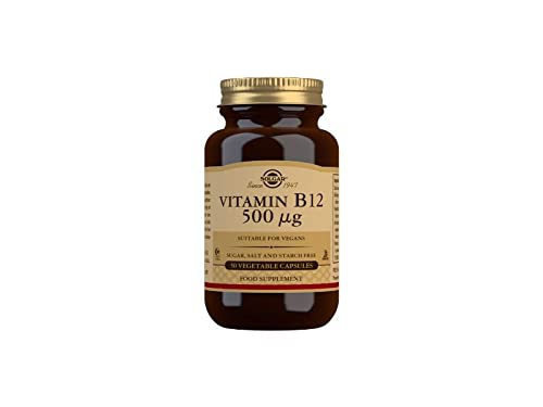 Solgar Vitamina B12 500 µg Cápsulas Vegetales - Envase De, 50 cápsulas