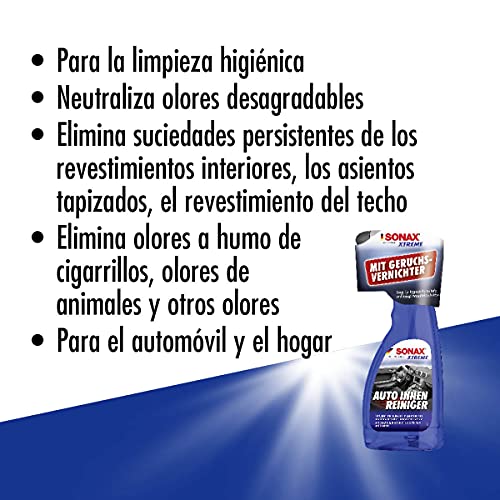 SONAX XTREME Limpiador para el interior del vehículo (500 ml) para la limpieza higiénica en el vehículo y en el hogar | N.° 02212410-544