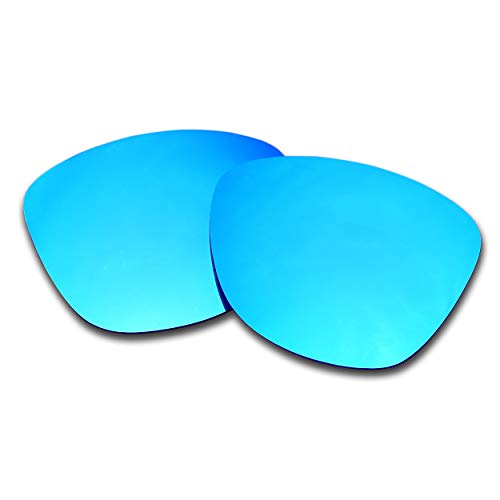 SOODASE Para Oakley Frogskins Asian Fit Gafas de sol Rojo/Azul 2 Pares Lentes de repuesto polarizadas
