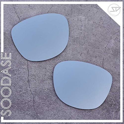 SOODASE Para Oakley Trillbe X Gafas de Sol Rojo/Plata 2 Pares Lentes de Repuesto polarizadas