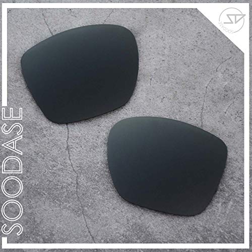 SOODASE Para Oakley Twoface XL Gafas de sol Negro Lentes de repuesto polarizadas