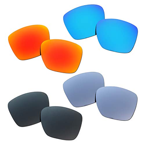 SOODASE Para Oakley Twoface XL Gafas de sol Rojo/Azul/Negro/Plata Lentes de repuesto polarizadas