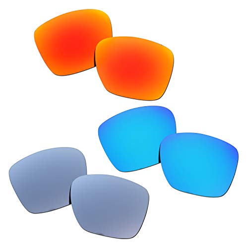 SOODASE Para Oakley Twoface XL Gafas de sol Rojo/Azul/PlataLentes de repuesto polarizadas