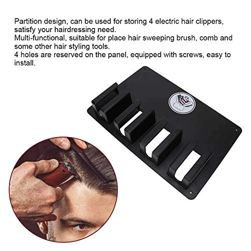 Soporte para cortapelos, estante de almacenamiento, herramienta de peluquería Estante de pared ecológico multifuncional para peluquería profesional Baño Hogar