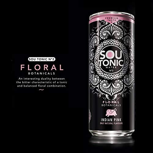 Sou Tonic Pink, Floral Botanicals - 33cl (Quinina Natural) [Pack de 24]