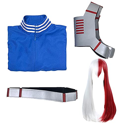 SOULSX Todoroki Shoto Cosplay Uniforme Trajes de Vestir para Hombres Mujeres Anime Halloween Dress Up Drama Performance
