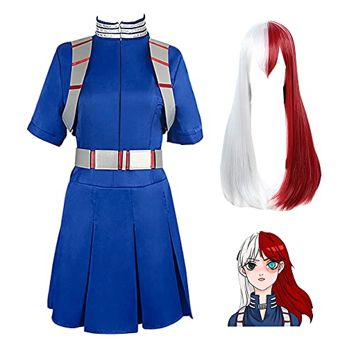 SOULSX Todoroki Shoto Cosplay Uniforme Trajes de Vestir para Hombres Mujeres Anime Halloween Dress Up Drama Performance