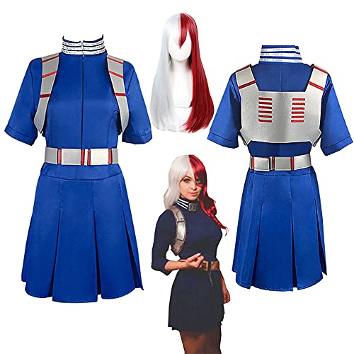 SOULSX Todoroki Shoto Cosplay Uniforme Trajes de Vestir para Hombres Mujeres Anime Halloween Dress Up Drama Performance